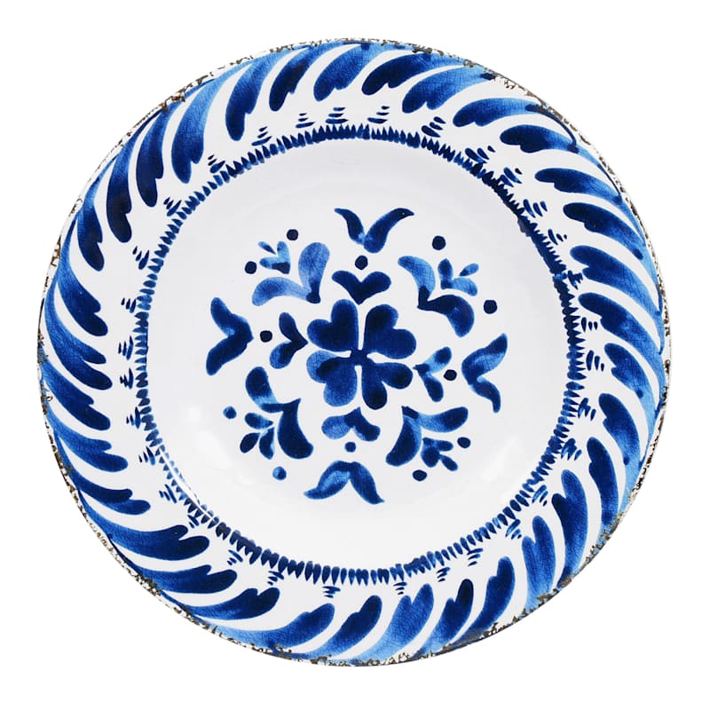 Portugal Floral Pattern Melamine Salad Plate | At Home