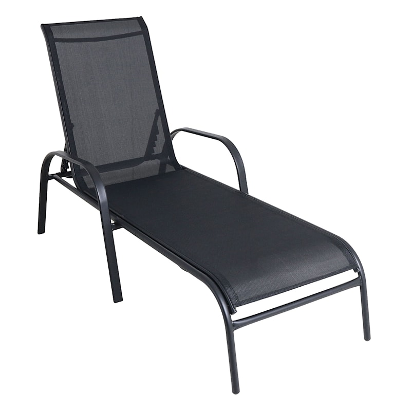 Outdoor Steel Sling Chaise Lounge Black At Home - How To Measure Chaise Lounge Slings Outdoor Steel Sling Chaise Lounge Black At Home - How To Measure Chaise Lounge Slings