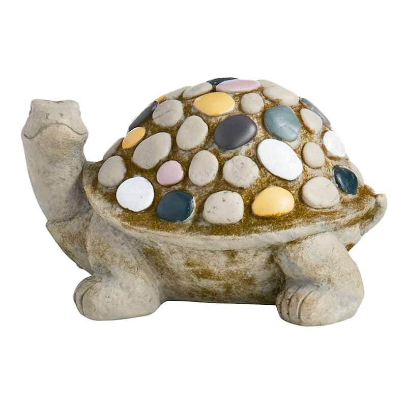 Turtle Outdoor Garden Statue, 8"
