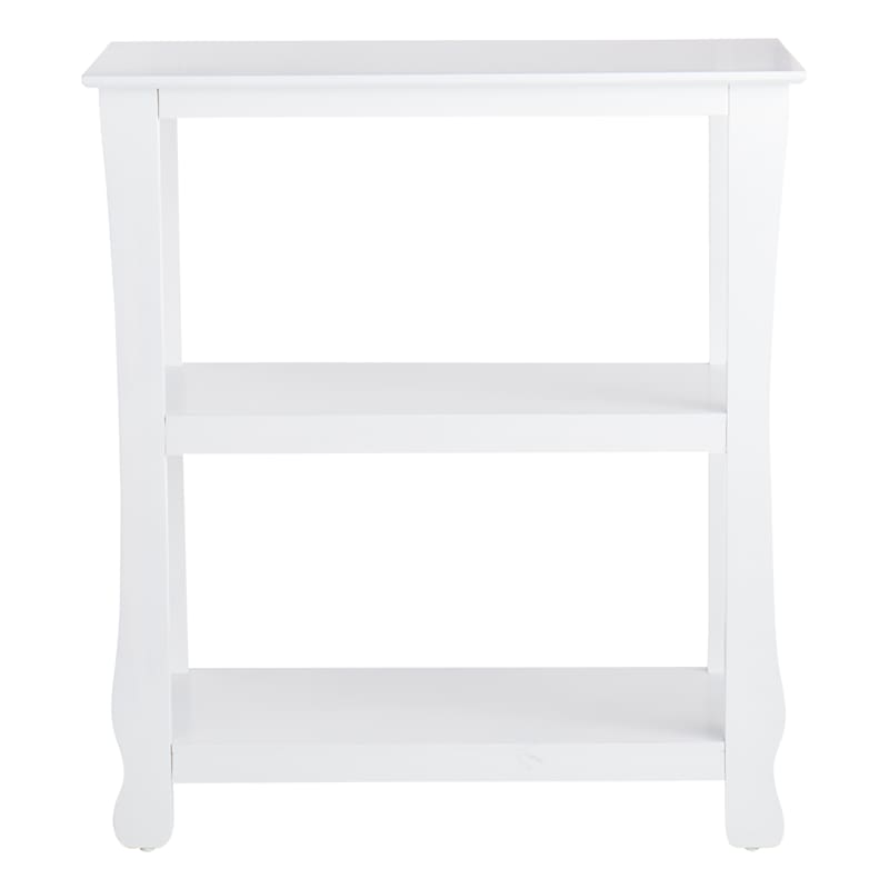 Providence Theodore 3-Tier Thick Leg Bookshelf, White