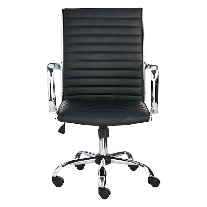 Crosby St Maxwell Adjustable Faux Leather Office Chair, Black