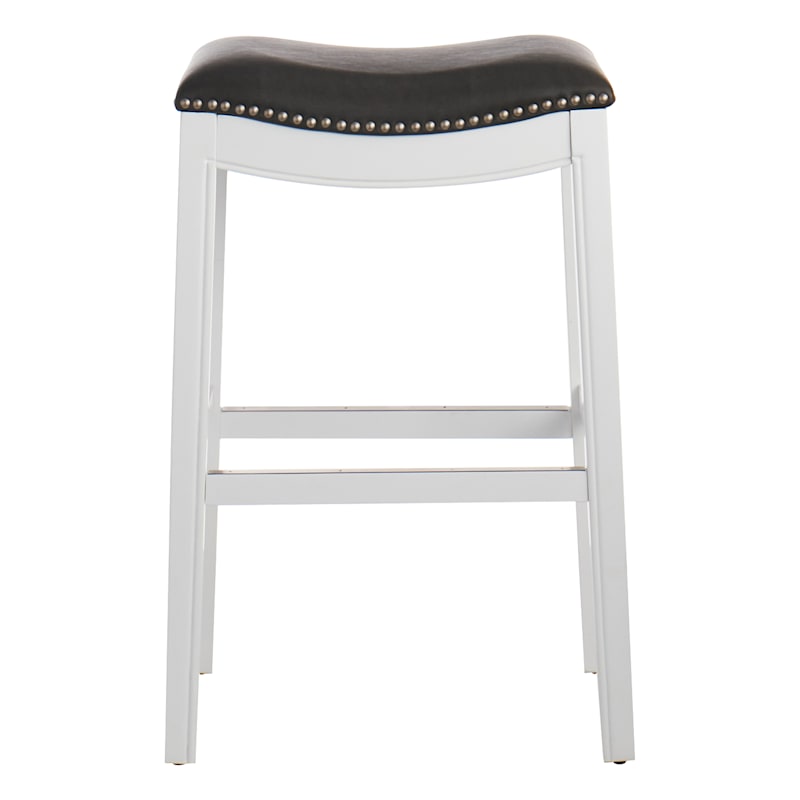 Providence Rylan Backless Barstool, White