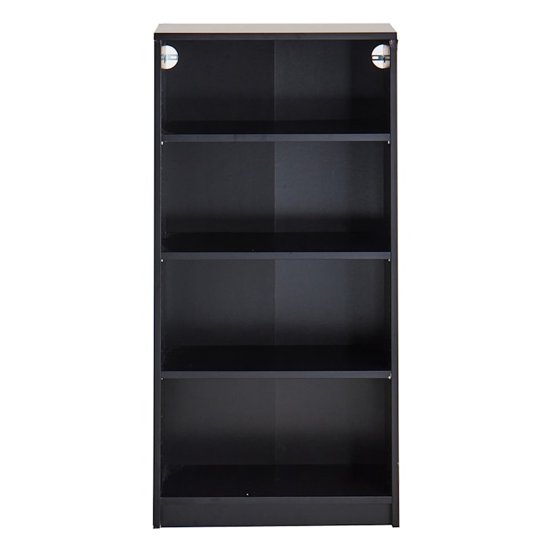 Theo Wooden Bookshelf, Black