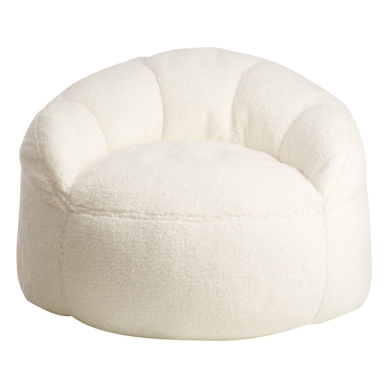 Tiny Dreamers Kids Laid Back Lounger, White