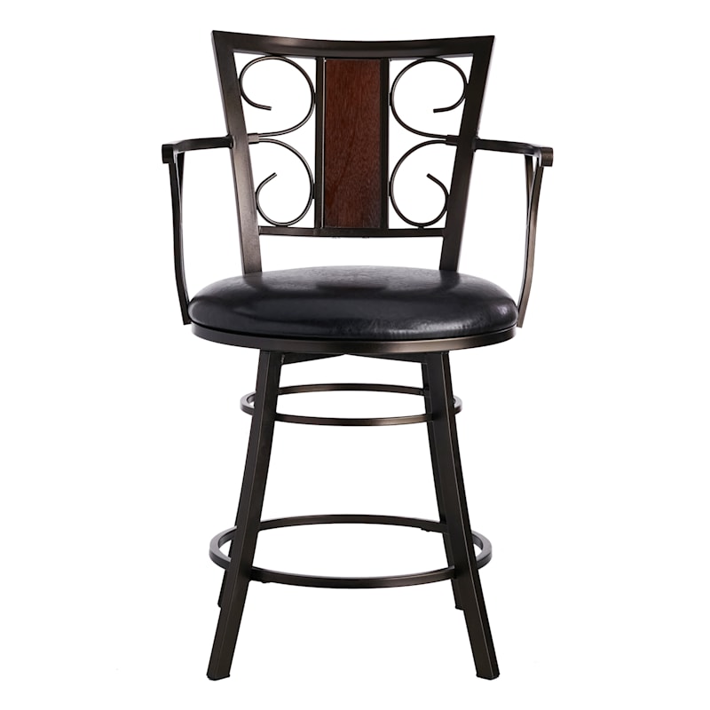 Providence Naomi Counter Stool, Brown