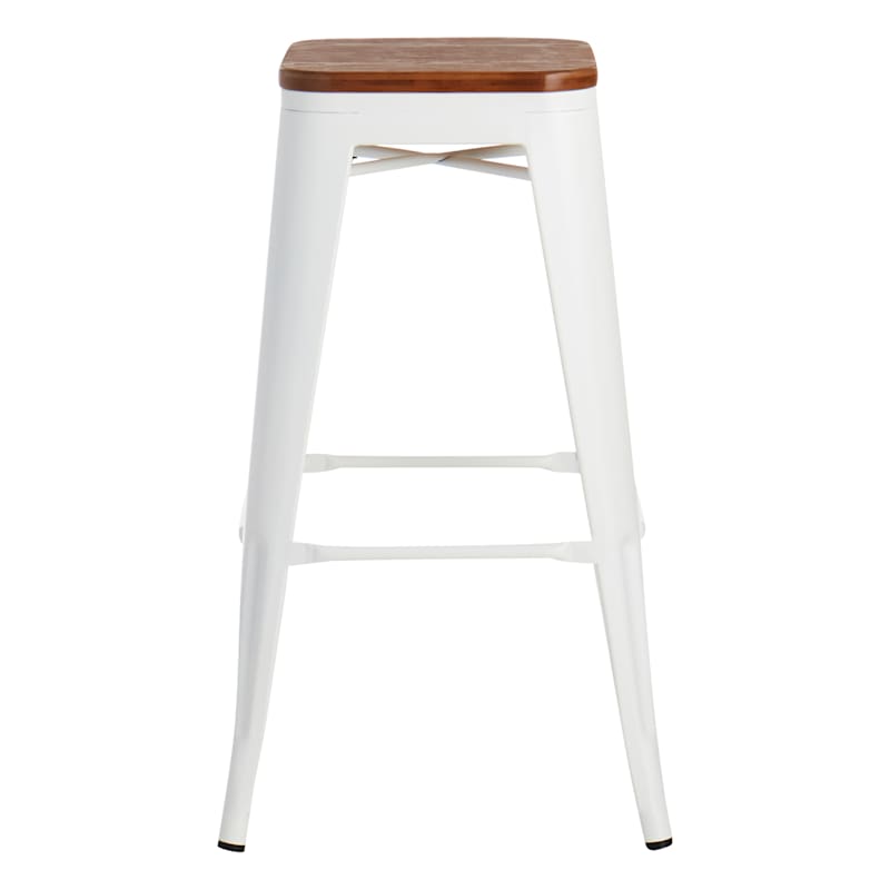 Honeybloom Westfield Barstool, White