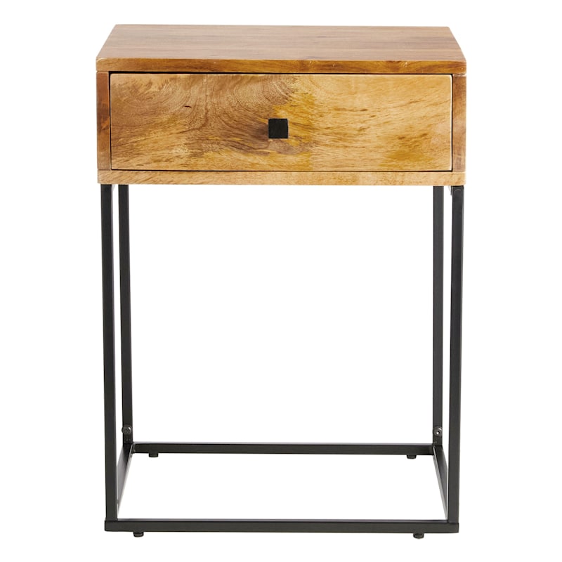 Found & Fable Kayla Mango Wood Nightstand
