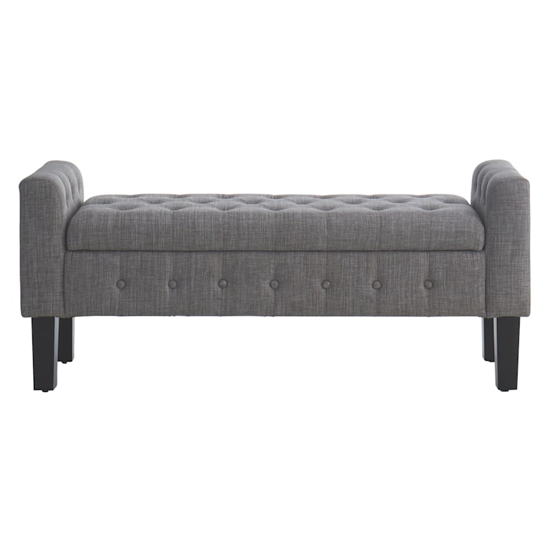 Providence Andy Storage Bench, Grey