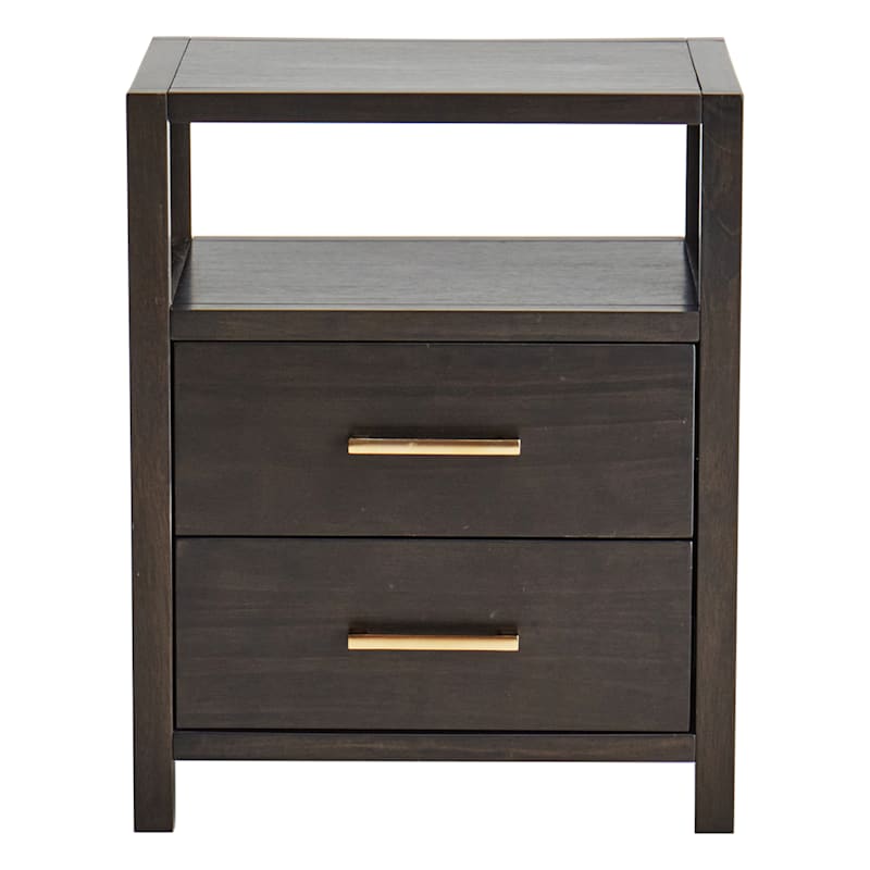 Crosby St. Rue Wooden Nightstand, Espresso