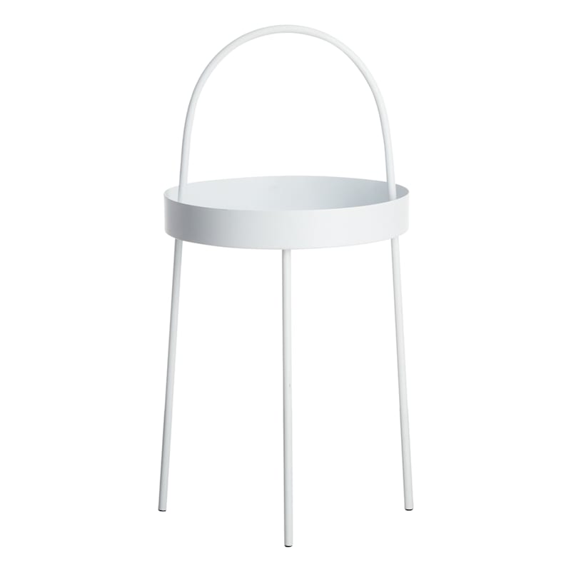 Flynn Accent Table, White