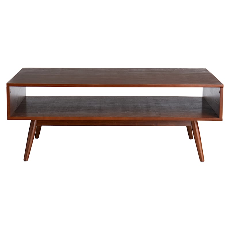 Crosby St. Bishop Wooden Coffee Table, Brown