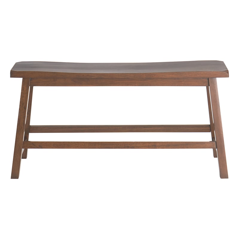 Providence Saddle Bench, Walnut