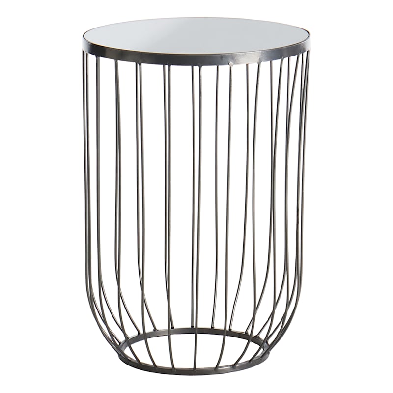 Lexi Accent Table, Nickel
