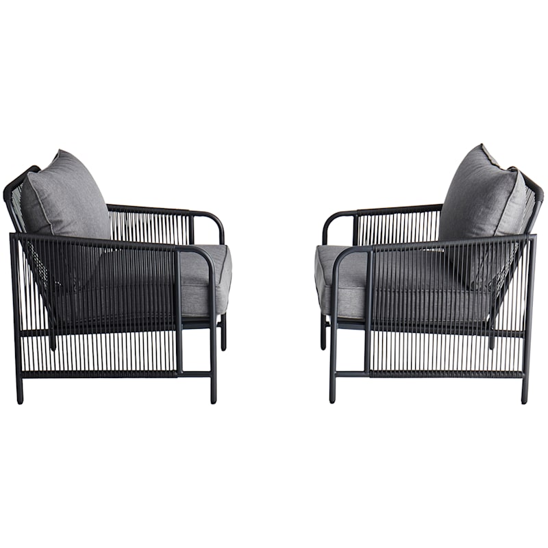 Crosby St. Set of 2 Port Bolivar Patio Armchairs