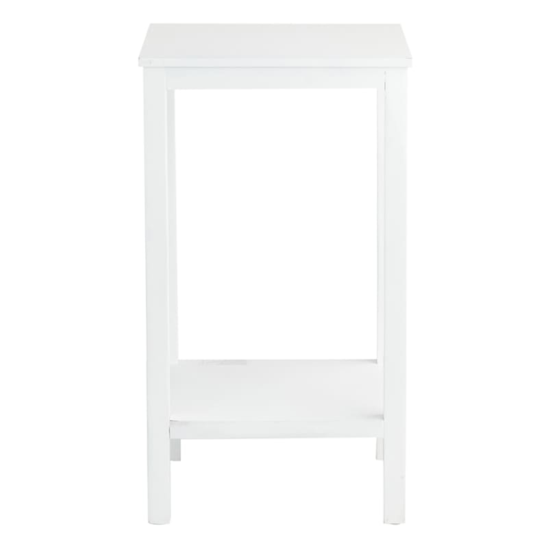 Providence Pratt White Square Accent Table, 25"