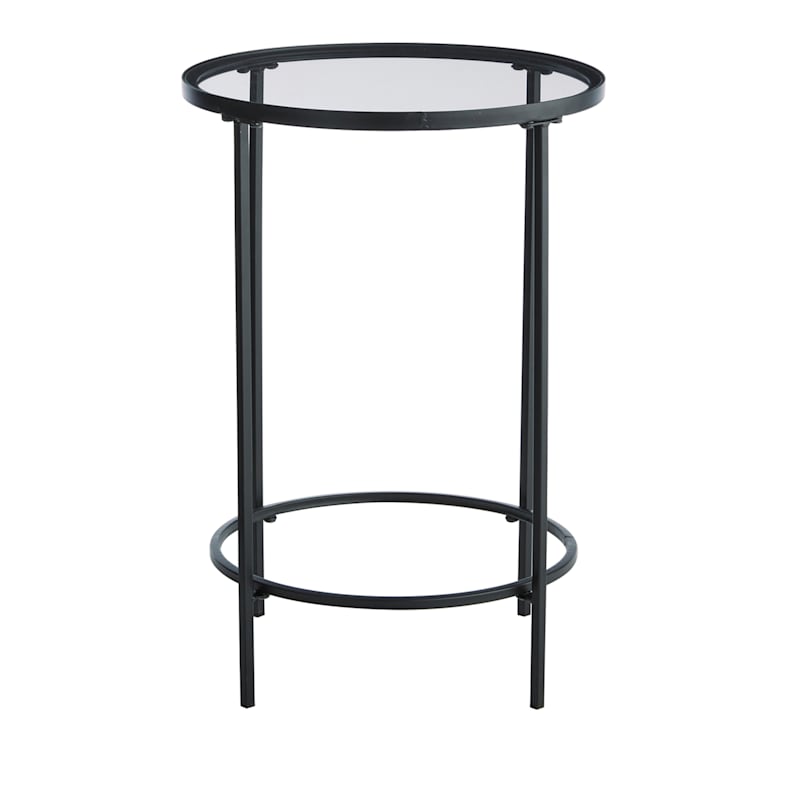 Ross Metal Accent Table, Black