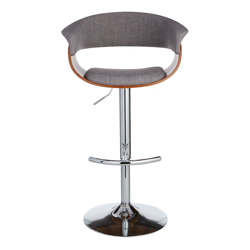 Crosby St. Vintage Mod Adjustable Barstool, Grey