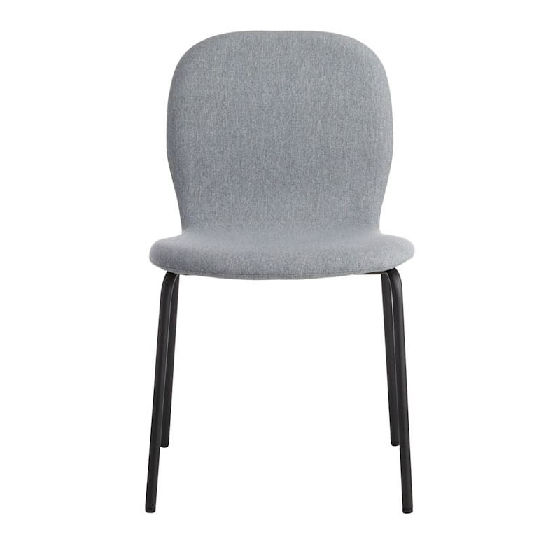 Preston Stackable Dining Chair, Light Grey