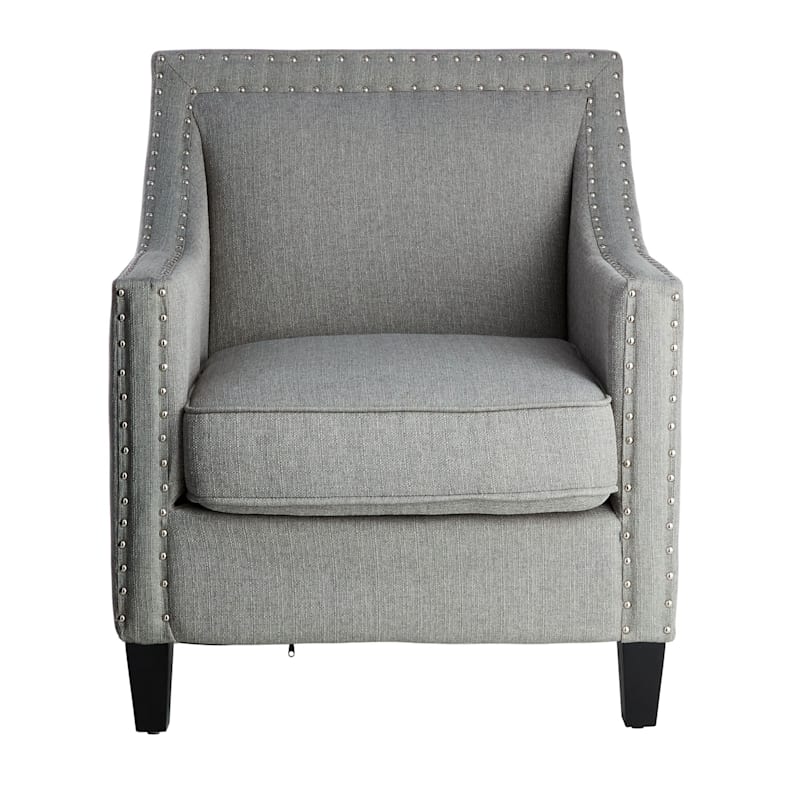 Gray studded chair deals