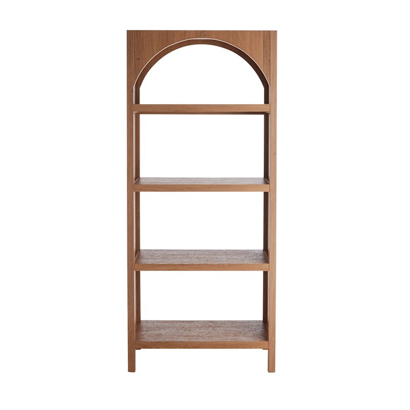 Honeybloom Blair Wooden Shelf, Rustic Natural