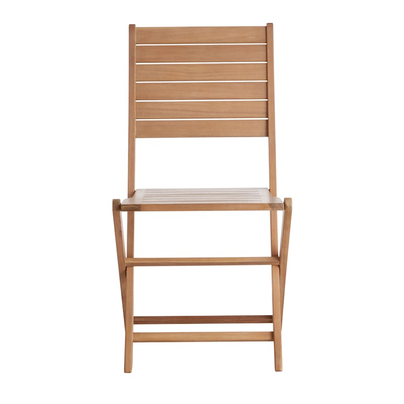 Honeybloom Acacia Wood Patio Folding Chair
