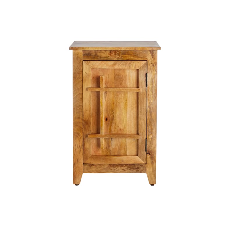 1-Door Mango Wood Cabinet