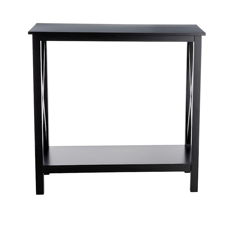 Providence Xavier Black Console Table, 30"
