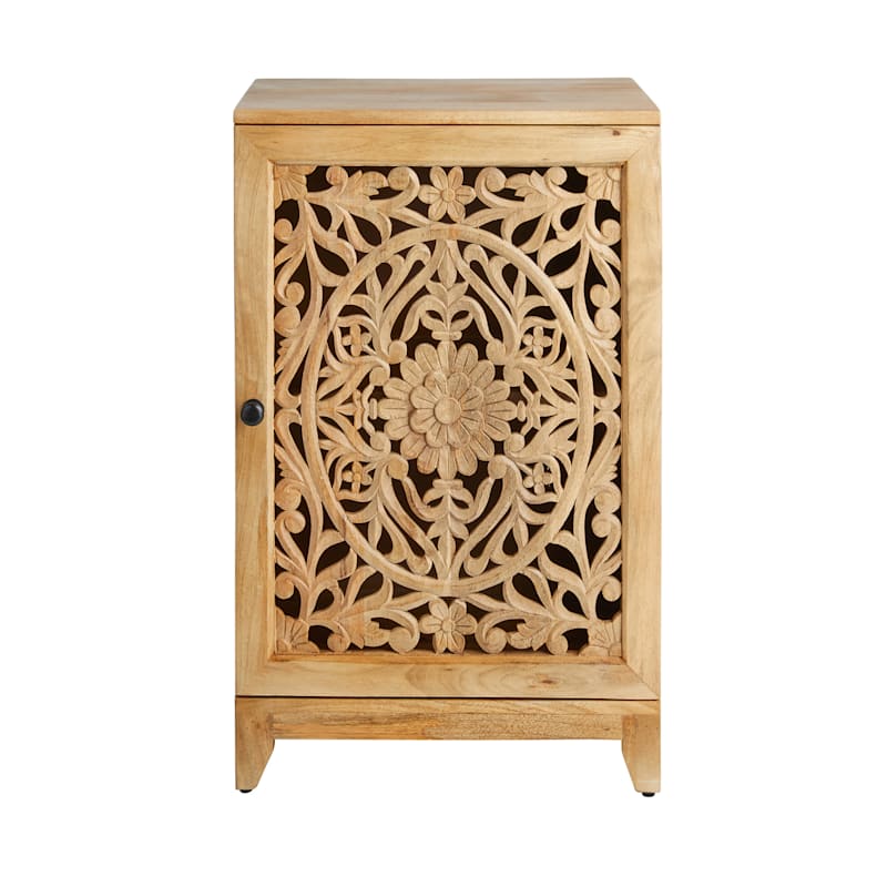 Found & Fable Rae Accent Cabinet with Natural Mango Wood Finish