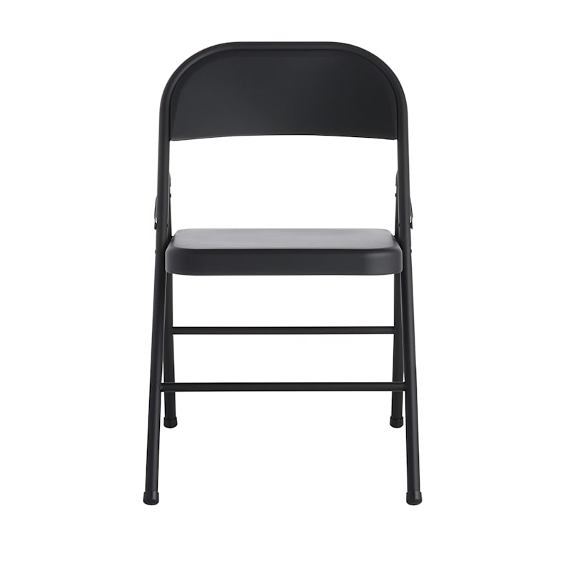 Black Metal Folding Chair