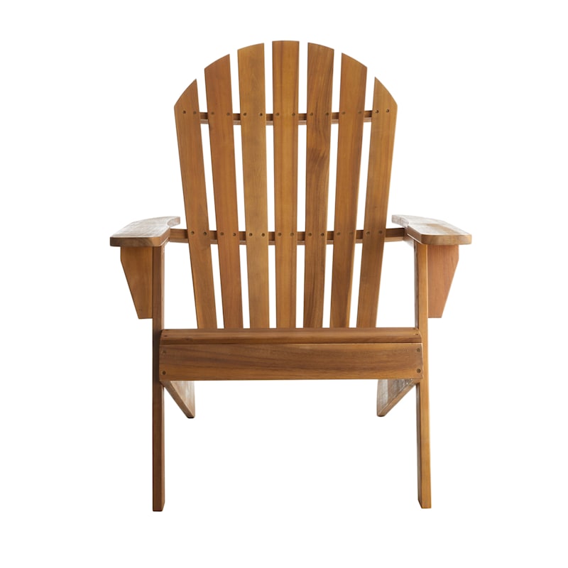 Honeybloom Adirondack Natural Wood Patio Chair