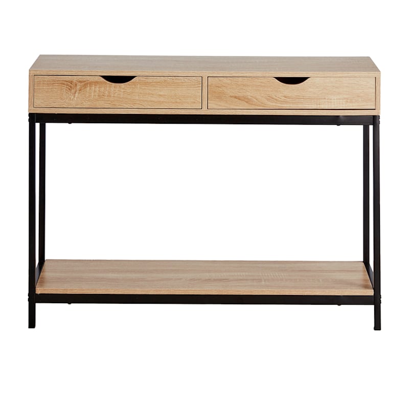 Honeybloom Burnaby Wood & Metal Console Table