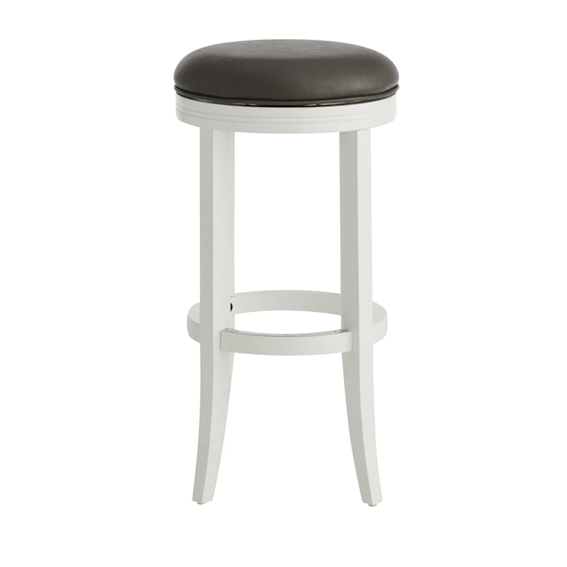 Providence Victoria Backless Barstool, White