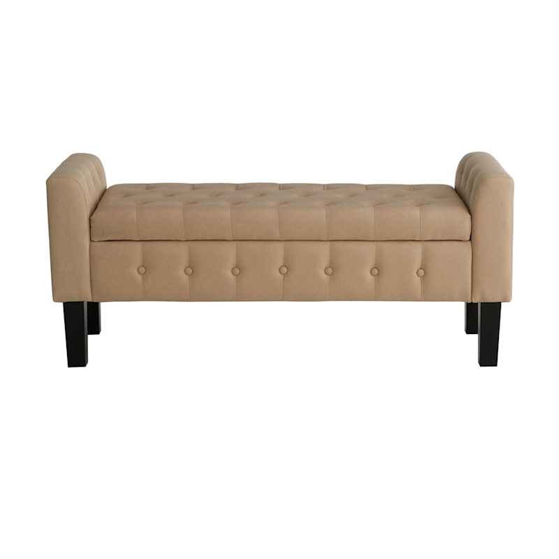 Providence Andy Storage Bench, Beige