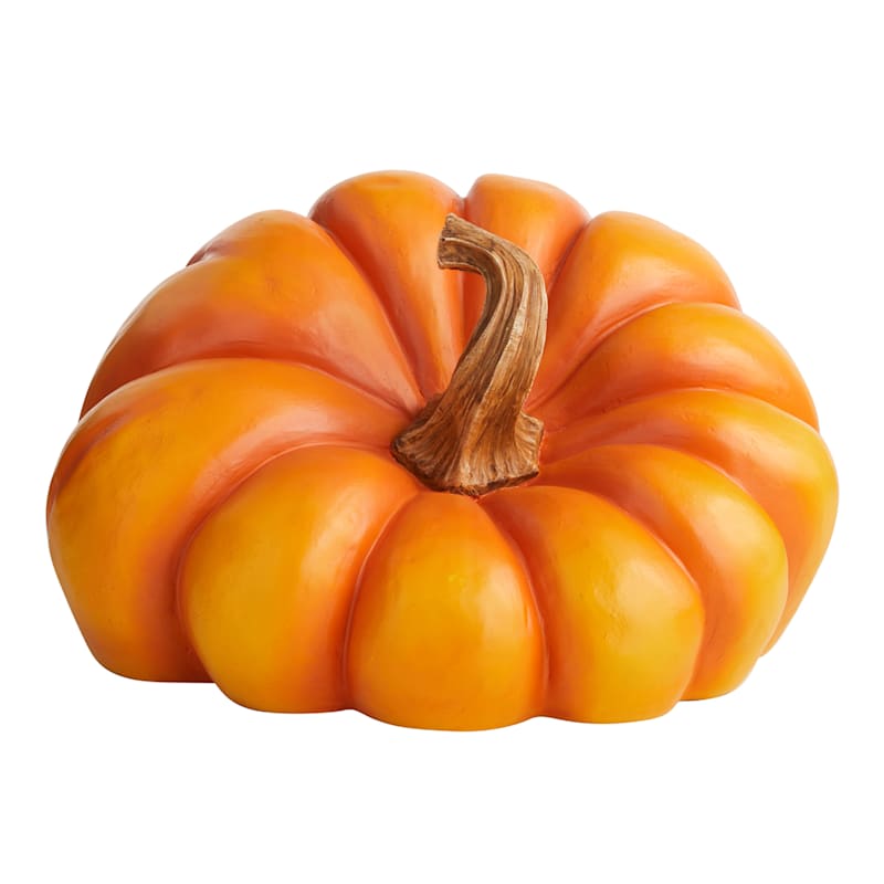 Orange Irregular Pumpkin, 9.1"