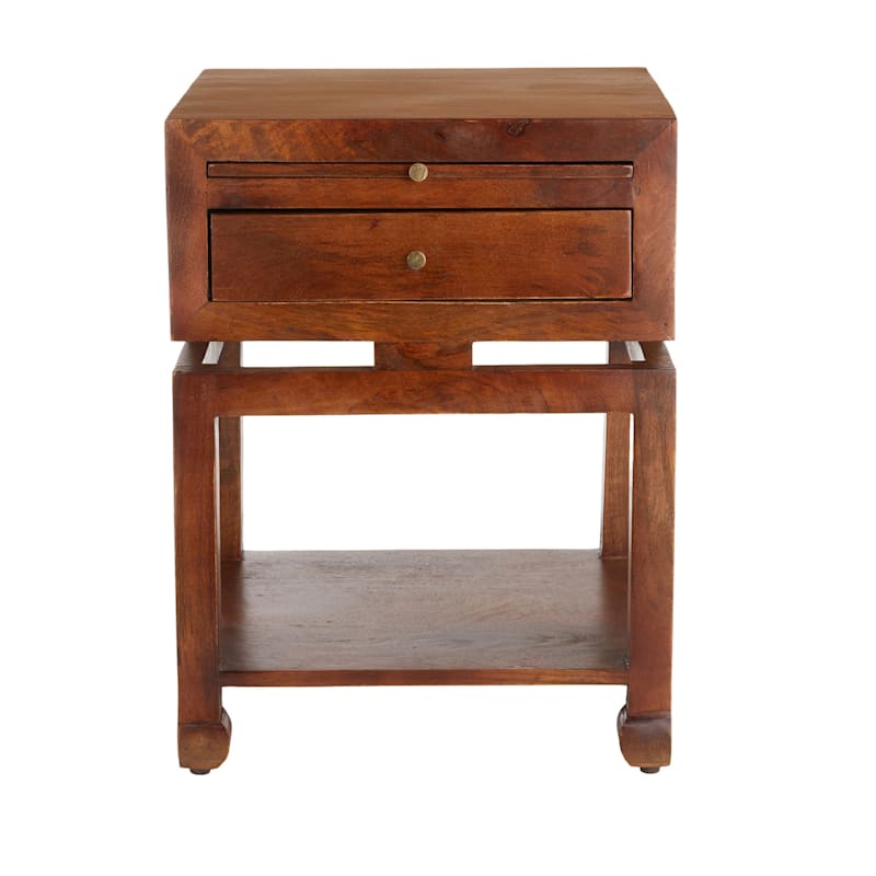 Found & Fable Maddison Brown Accent Table