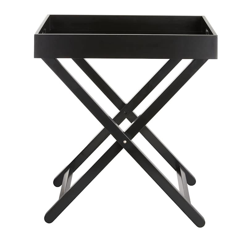Laura Folding Tray Table - Black