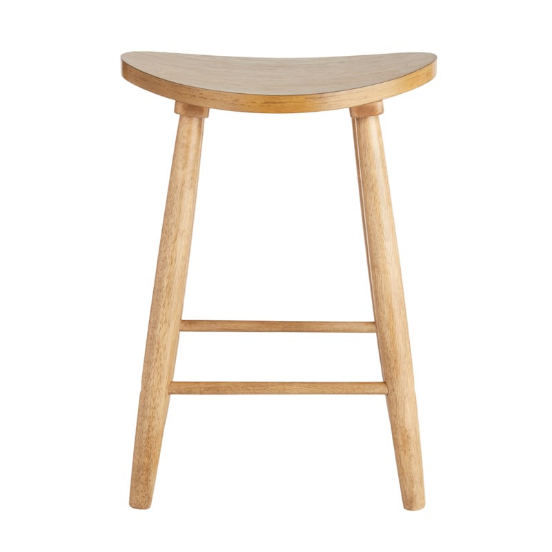 Honeybloom Hayley Counter Stool, Rustic Natural Finish