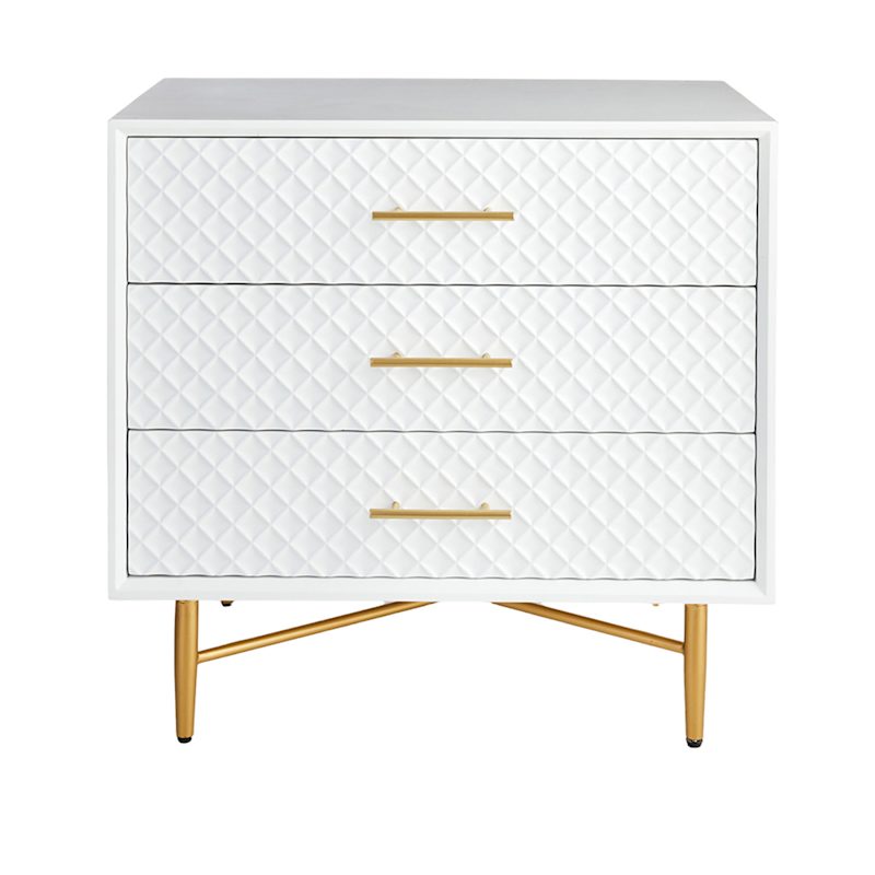 Serena Wooden Cabinet, White