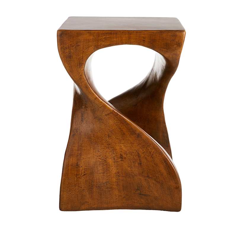 Twist Accent Table, Walnut Finish