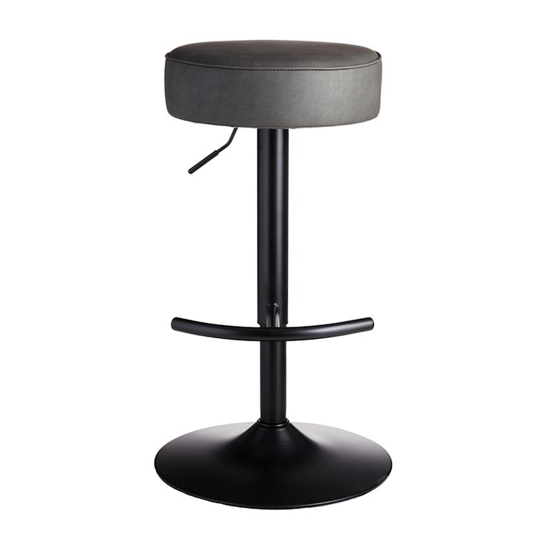 Honeybloom Lennox Adjustable Barstool, Dark Grey