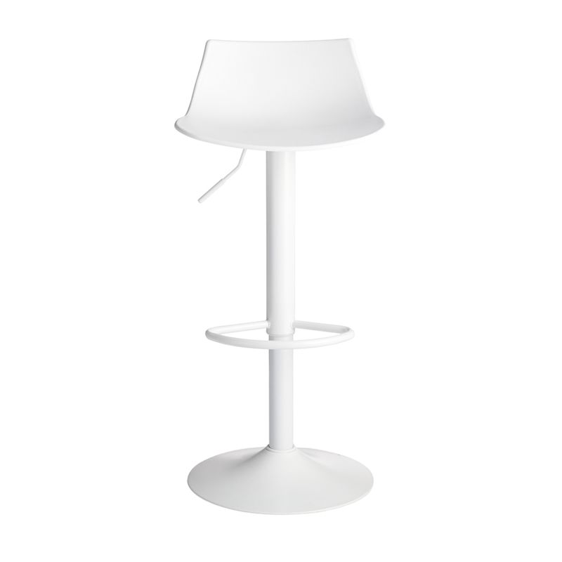 Crosby St. Talia Adjustable Barstool, White
