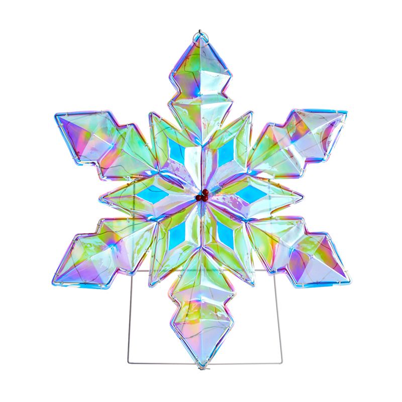 Random Twinkle LED 2D Snowflake, 30"
