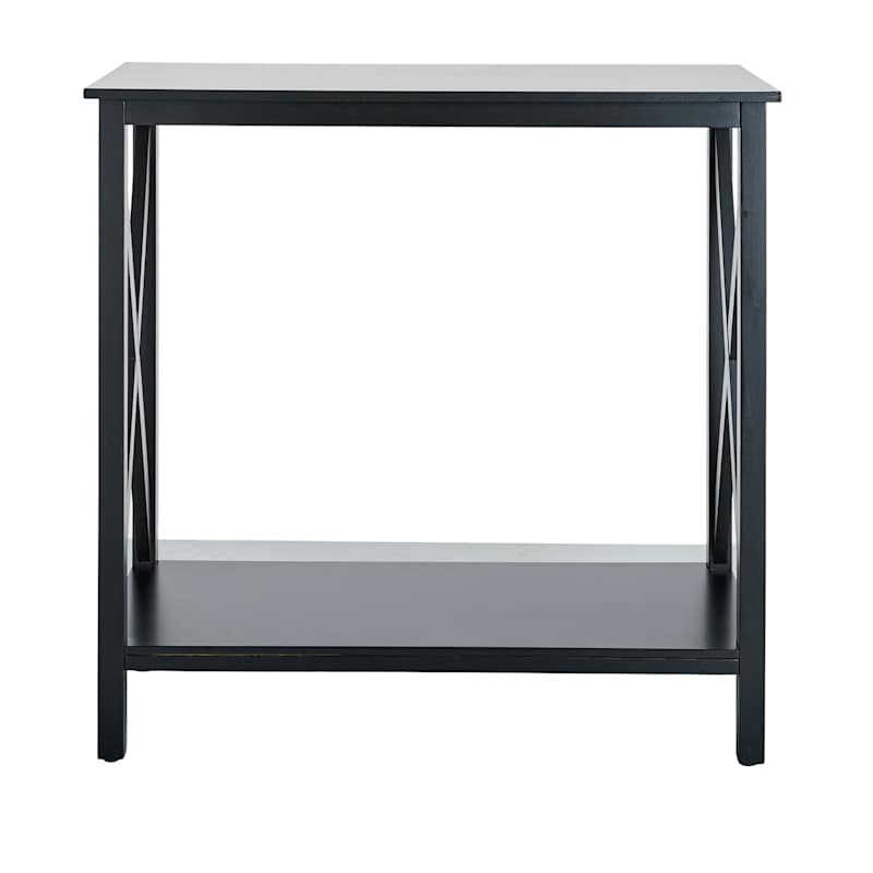 Alexander Wooden Console Table, Black