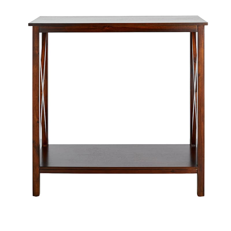 Alexander Wooden Console Table, Walnut Finish
