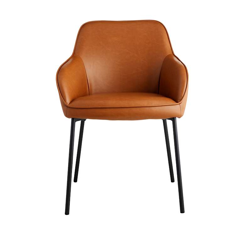 Honeybloom Destin Dining Chair, Cognac