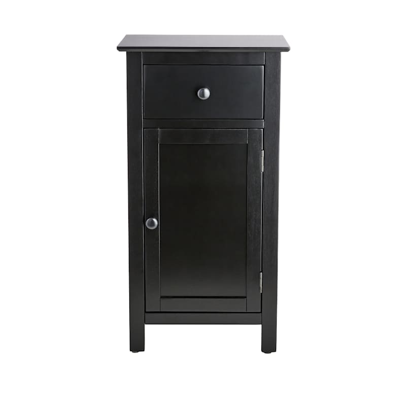 Thomas Wooden Accent Cabinet, Black