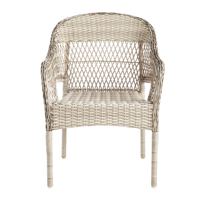 Providence Fairview Wicker Patio Armchair, Dove