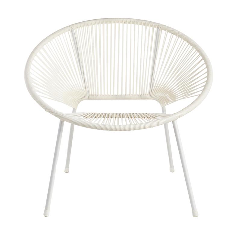 Oh Joy! White Round Disc Outdoor Chair