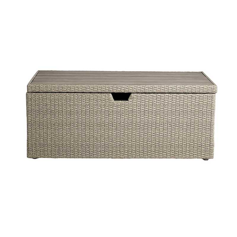 Glenco Storage Patio Coffee Table, Grey
