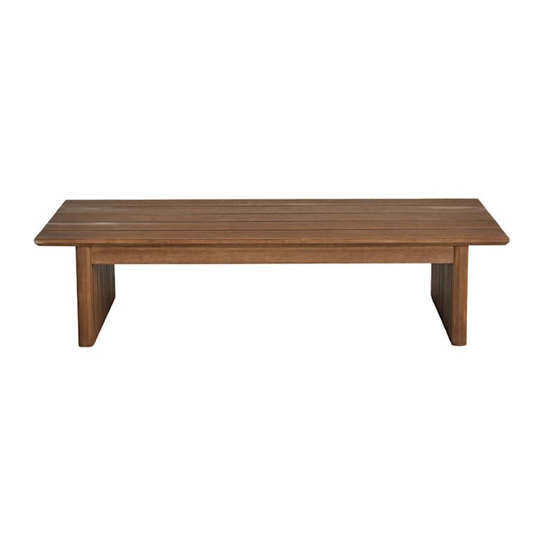 Oakes Driftwood Finish Acacia Wood Patio Coffee Table